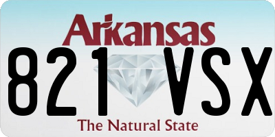 AR license plate 821VSX