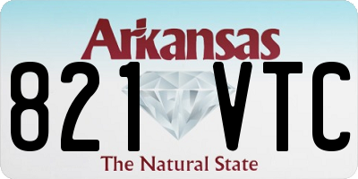 AR license plate 821VTC