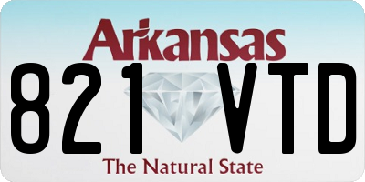 AR license plate 821VTD