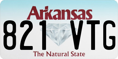 AR license plate 821VTG