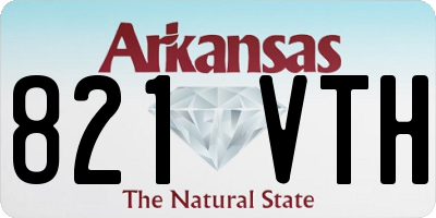 AR license plate 821VTH