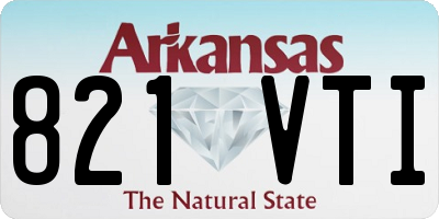 AR license plate 821VTI