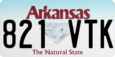 AR license plate 821VTK