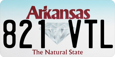 AR license plate 821VTL