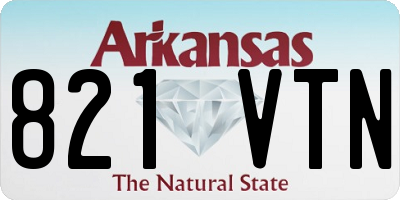 AR license plate 821VTN