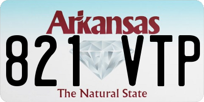 AR license plate 821VTP