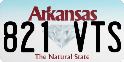AR license plate 821VTS