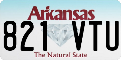 AR license plate 821VTU