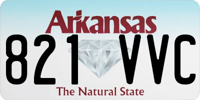 AR license plate 821VVC