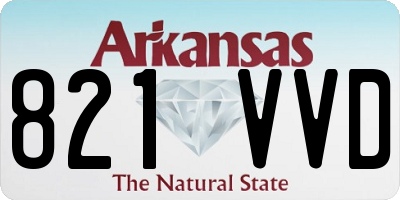 AR license plate 821VVD