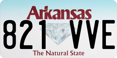 AR license plate 821VVE