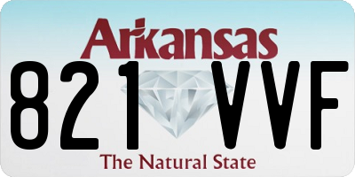 AR license plate 821VVF