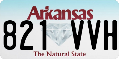AR license plate 821VVH