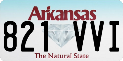AR license plate 821VVI