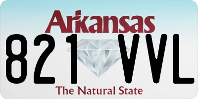 AR license plate 821VVL