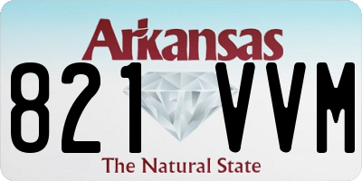AR license plate 821VVM