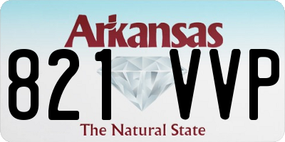 AR license plate 821VVP