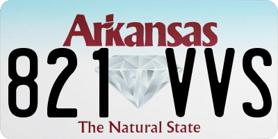 AR license plate 821VVS