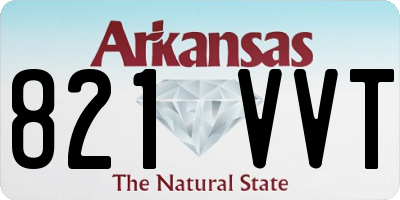 AR license plate 821VVT