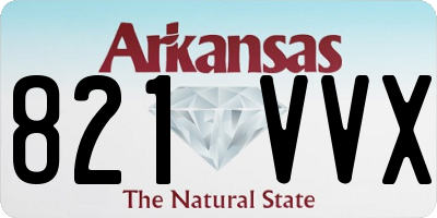 AR license plate 821VVX