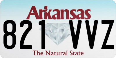 AR license plate 821VVZ