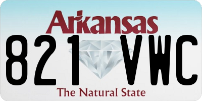 AR license plate 821VWC