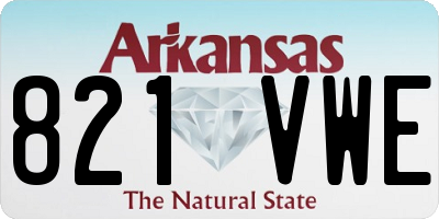 AR license plate 821VWE