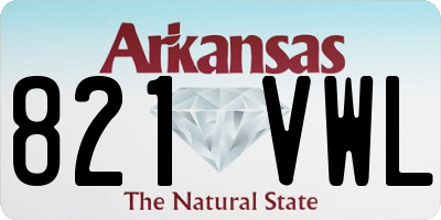 AR license plate 821VWL