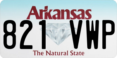 AR license plate 821VWP