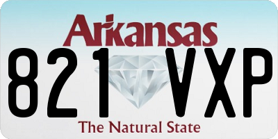 AR license plate 821VXP