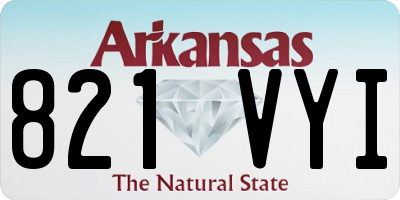 AR license plate 821VYI