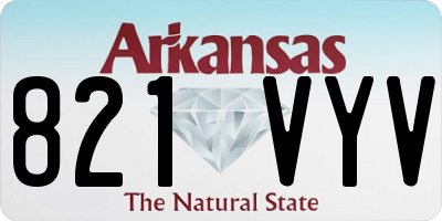 AR license plate 821VYV