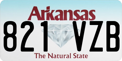 AR license plate 821VZB