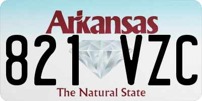 AR license plate 821VZC