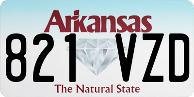 AR license plate 821VZD
