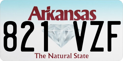 AR license plate 821VZF