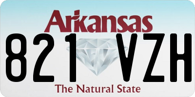 AR license plate 821VZH