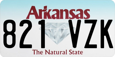 AR license plate 821VZK