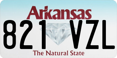 AR license plate 821VZL