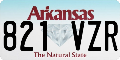 AR license plate 821VZR