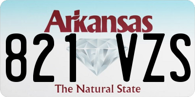 AR license plate 821VZS