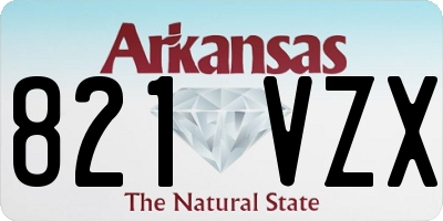 AR license plate 821VZX