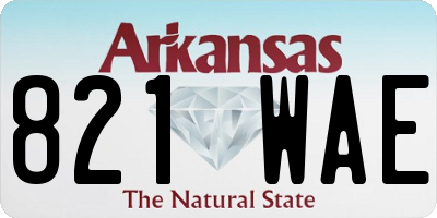 AR license plate 821WAE