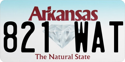 AR license plate 821WAT