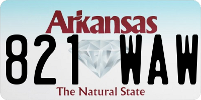 AR license plate 821WAW