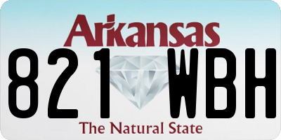 AR license plate 821WBH