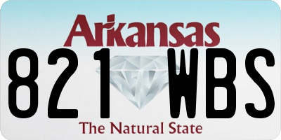 AR license plate 821WBS