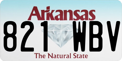 AR license plate 821WBV