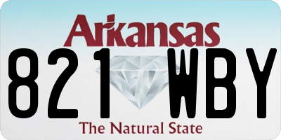 AR license plate 821WBY