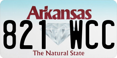 AR license plate 821WCC
